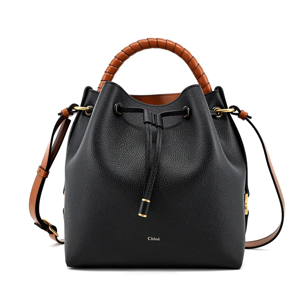 Chloe 新款Marcie 金屬LOGO 小羊皮鏈帶肩背/斜背包(黑色) 歷史價格詳細信息