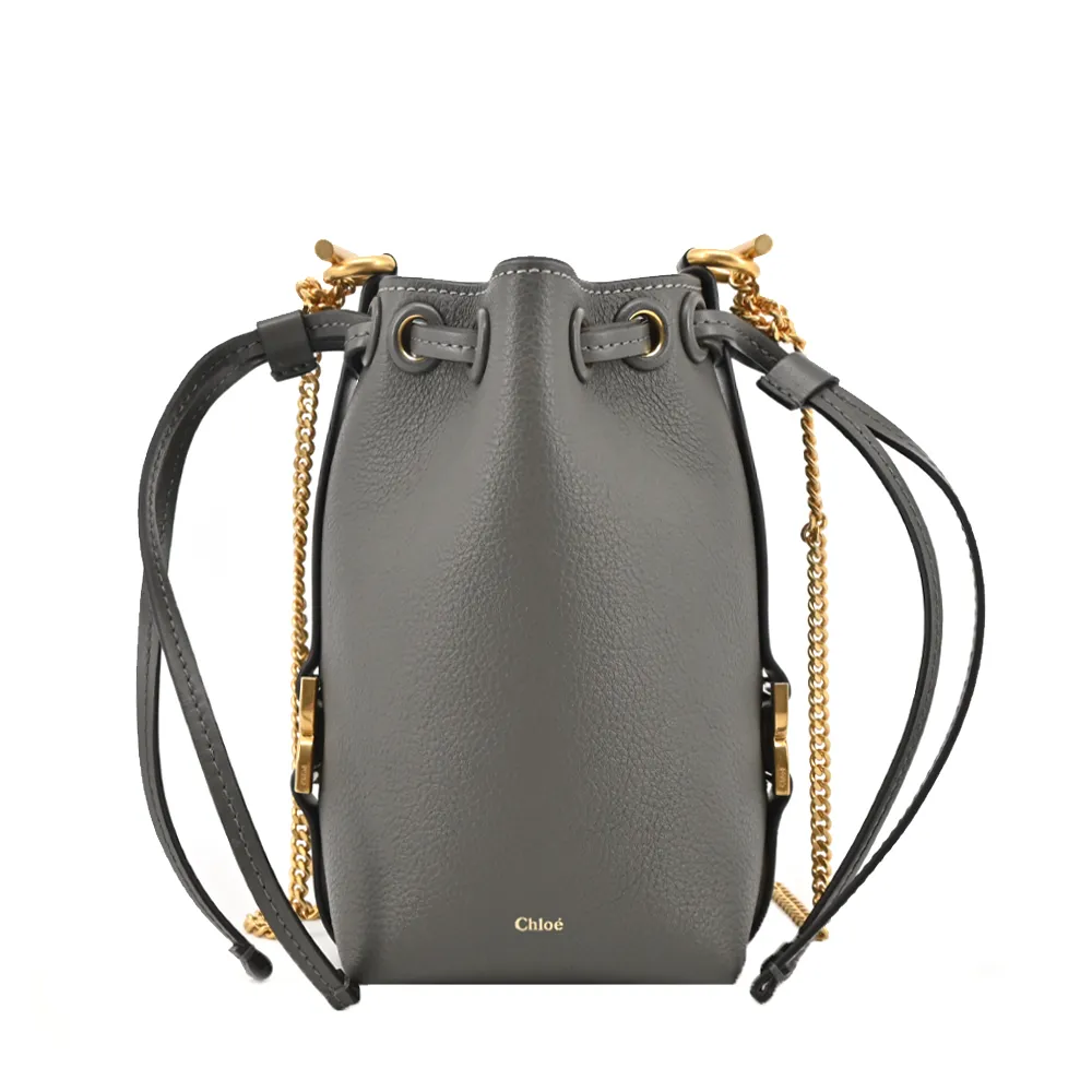 Chloe 新款Marcie 粒面小牛皮束口水桶包(棕色) 歷史價格詳細信息