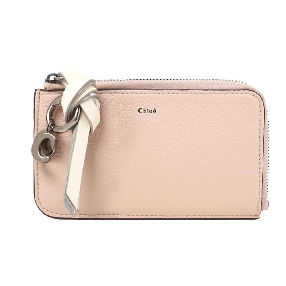 Chloe ALPHABET C LOGO 小牛皮卡片/零錢包(黑色) 歷史價格詳細信息