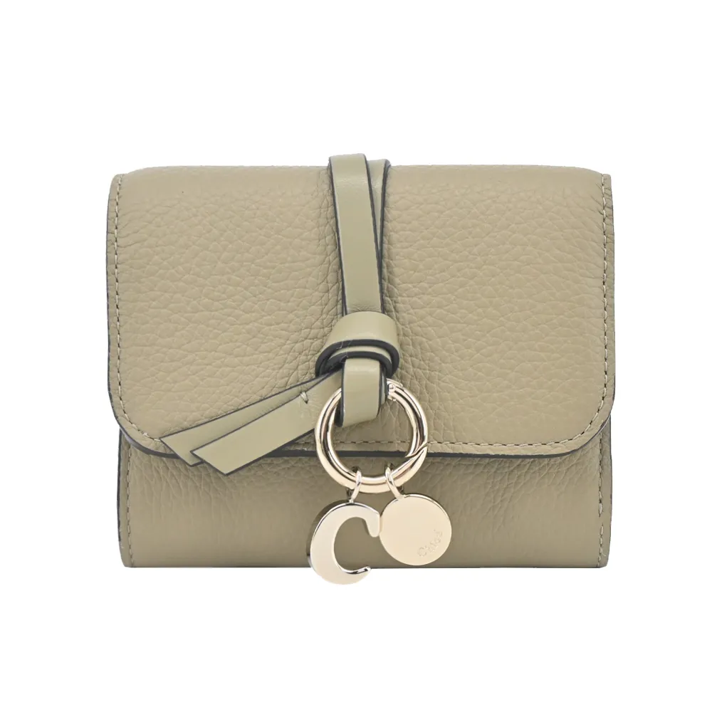 Chloe ALPHABET C LOGO 小牛皮三折短夾(黑色) 歷史價格詳細信息