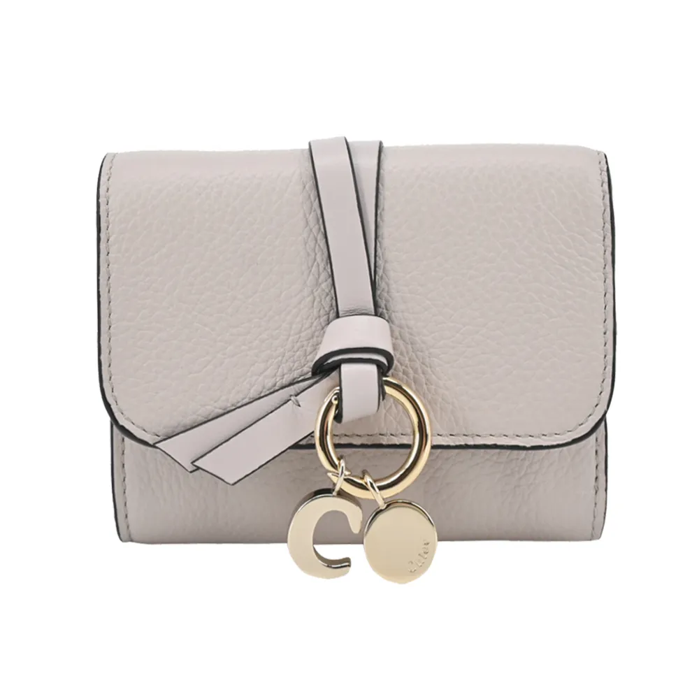 Chloe ALPHABET C LOGO 小牛皮三折短夾(黑色) 歷史價格詳細信息