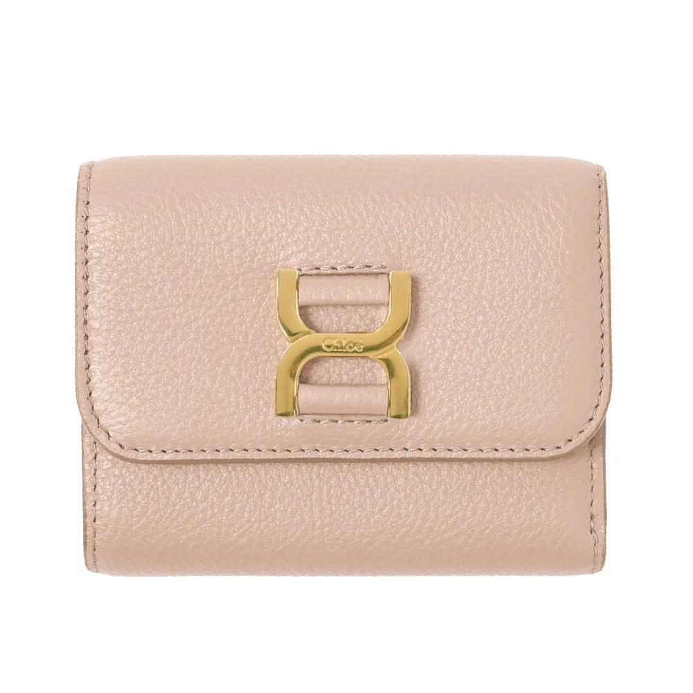 CHLOE Marcie 新版金屬LOGO小牛皮翻蓋釦式長夾.午夜藍 歷史價格詳細信息