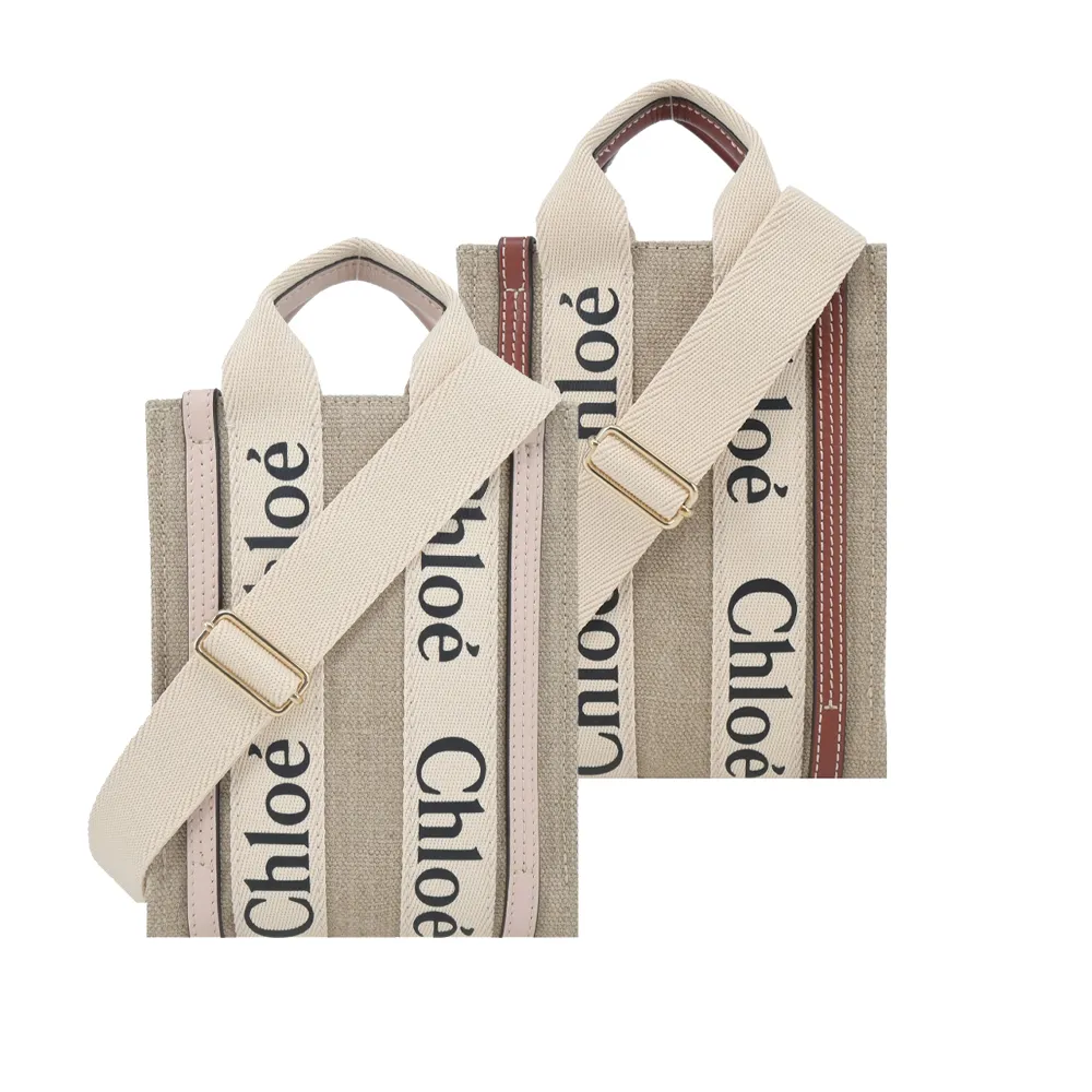 Chloe Woody tote bag帆布迷你兩用包(焦糖咖色) 歷史價格詳細信息
