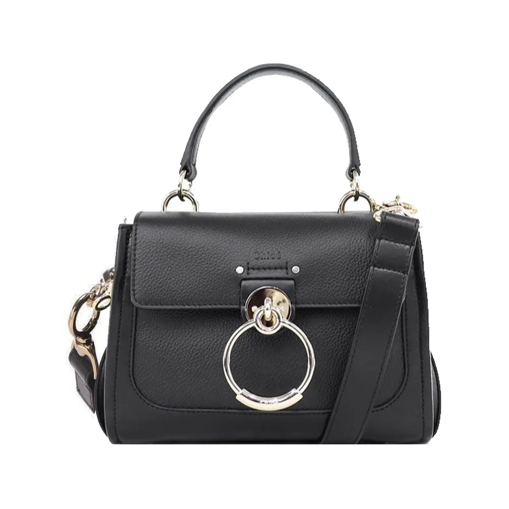 Chloe Tess 小款光滑小牛皮兩用包黑色 歷史價格詳細信息