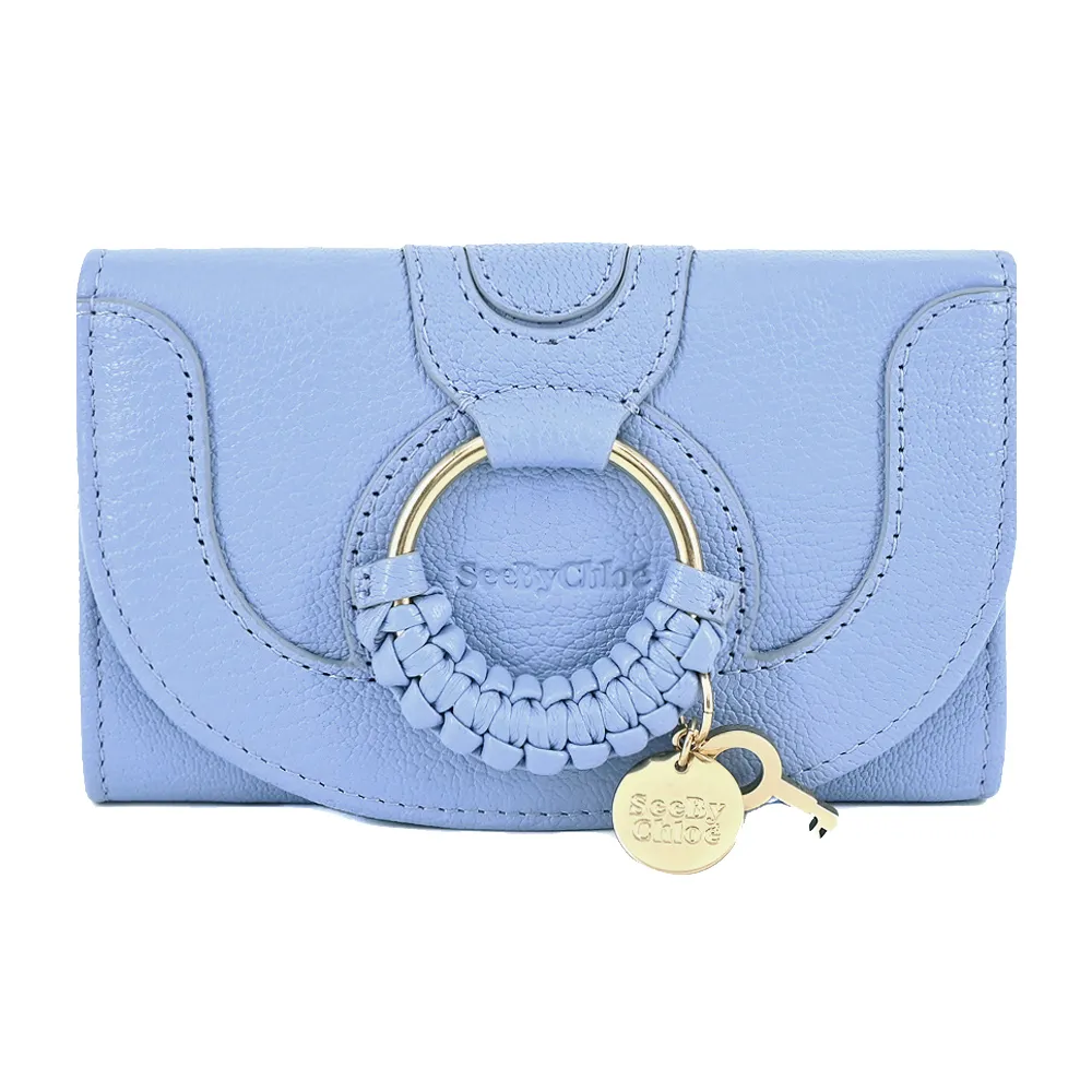 SEE BY CHLOE HANA系列山羊皮三折中夾(黑色 ) 歷史價格詳細信息