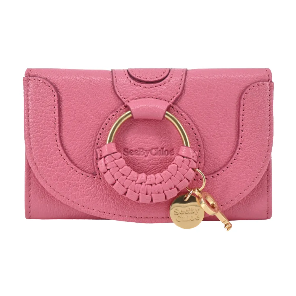 SEE BY CHLOE HANA系列山羊皮三折中夾(黑色 ) 歷史價格詳細信息