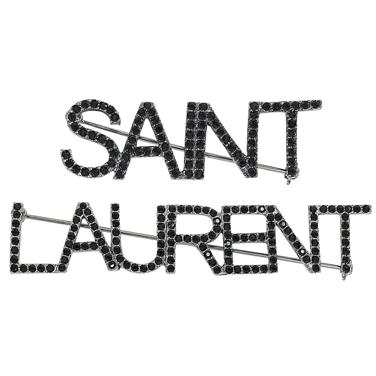 YSL SAINT LAURENT銀字LOGO流蘇設計牛皮扣式斜背包(黑) 廠商直送 歷史價格詳細信息