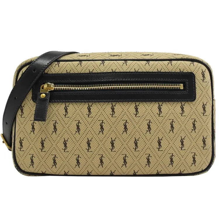 YSL 568604 Monogram All Over 絨面斜背馬鞍包.酒紅 歷史價格詳細信息