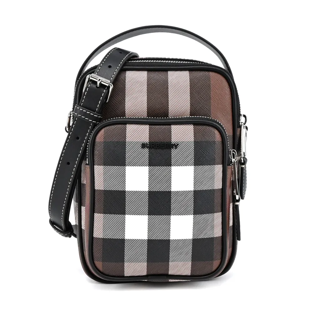 BURBERRY 經典格紋帆布後背包(卡其) 歷史價格詳細信息