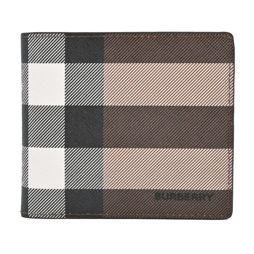 BURBERRY 經典格紋帆布對開長夾(暗樺木棕色) 歷史價格詳細信息
