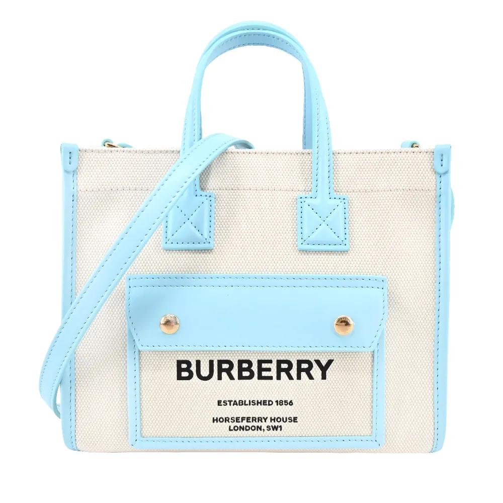 BURBERRY 新款迷你 Vintage 格紋雙提把Title手提/肩背包 歷史價格詳細信息