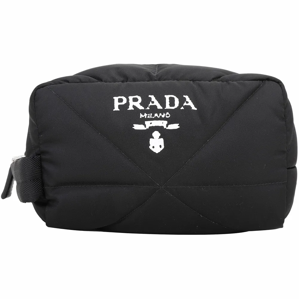 PRADA Tessuto 三角牌喀什米爾羊毛襯裡尼龍拼接小羊皮手套(黑色) 歷史價格詳細信息