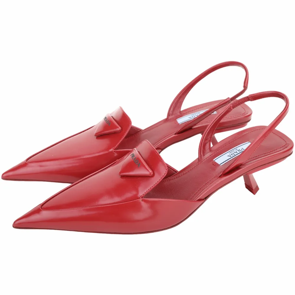 PRADA 中號 三角牌亮面牛皮肩背腋下包(黑色) 歷史價格詳細信息