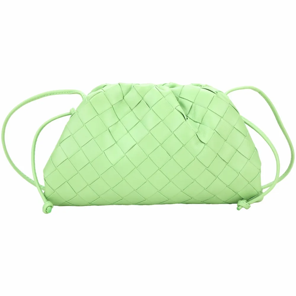 BOTTEGA VENETA THE BV Jodie 小羊皮編織扭結手提/肩背包(棕橘色) 歷史價格詳細信息