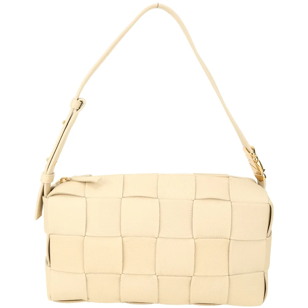 BOTTEGA VENETA Cassette BV 水牛皮編織翻蓋斜背包(棕色) 歷史價格詳細信息