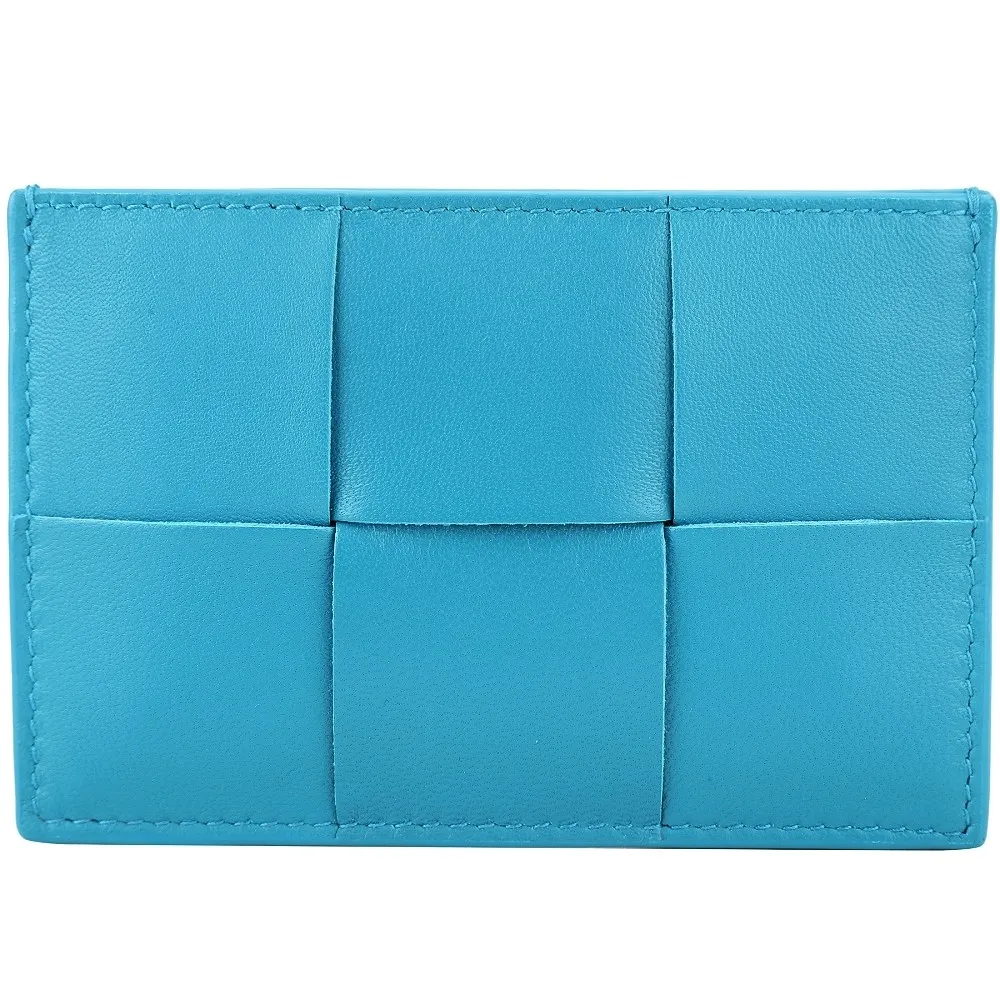 BOTTEGA VENETA 大格編織小牛皮卡片夾(酒紅色) 歷史價格詳細信息