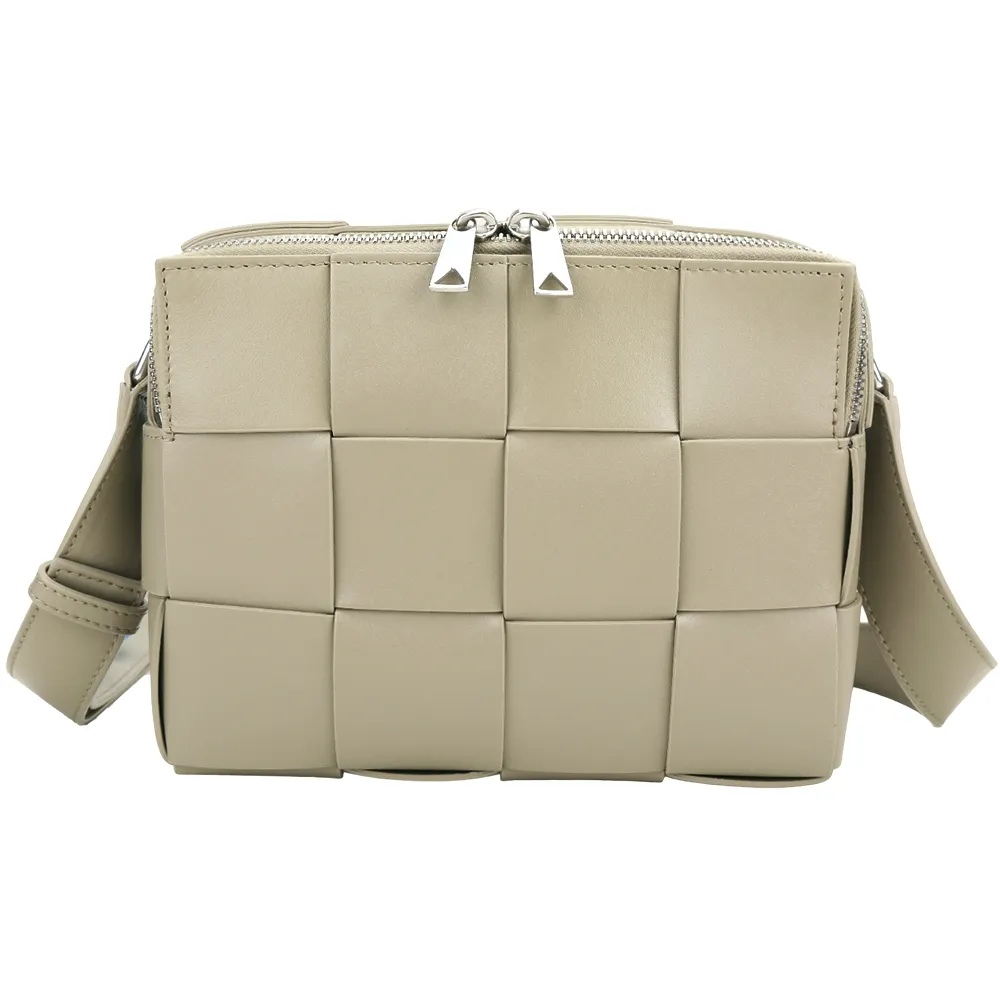 BOTTEGA VENETA Cassette BV 水牛皮編織翻蓋斜背包(棕色) 歷史價格詳細信息