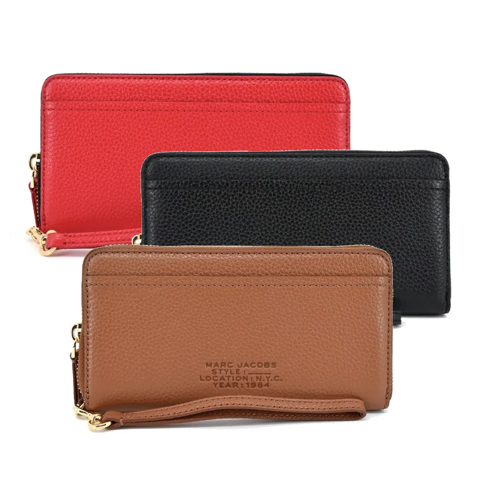 Marc Jacobs雙色 拉鍊牛皮手拿/手機包 皮夾 短夾 廠商直送 歷史價格詳細信息
