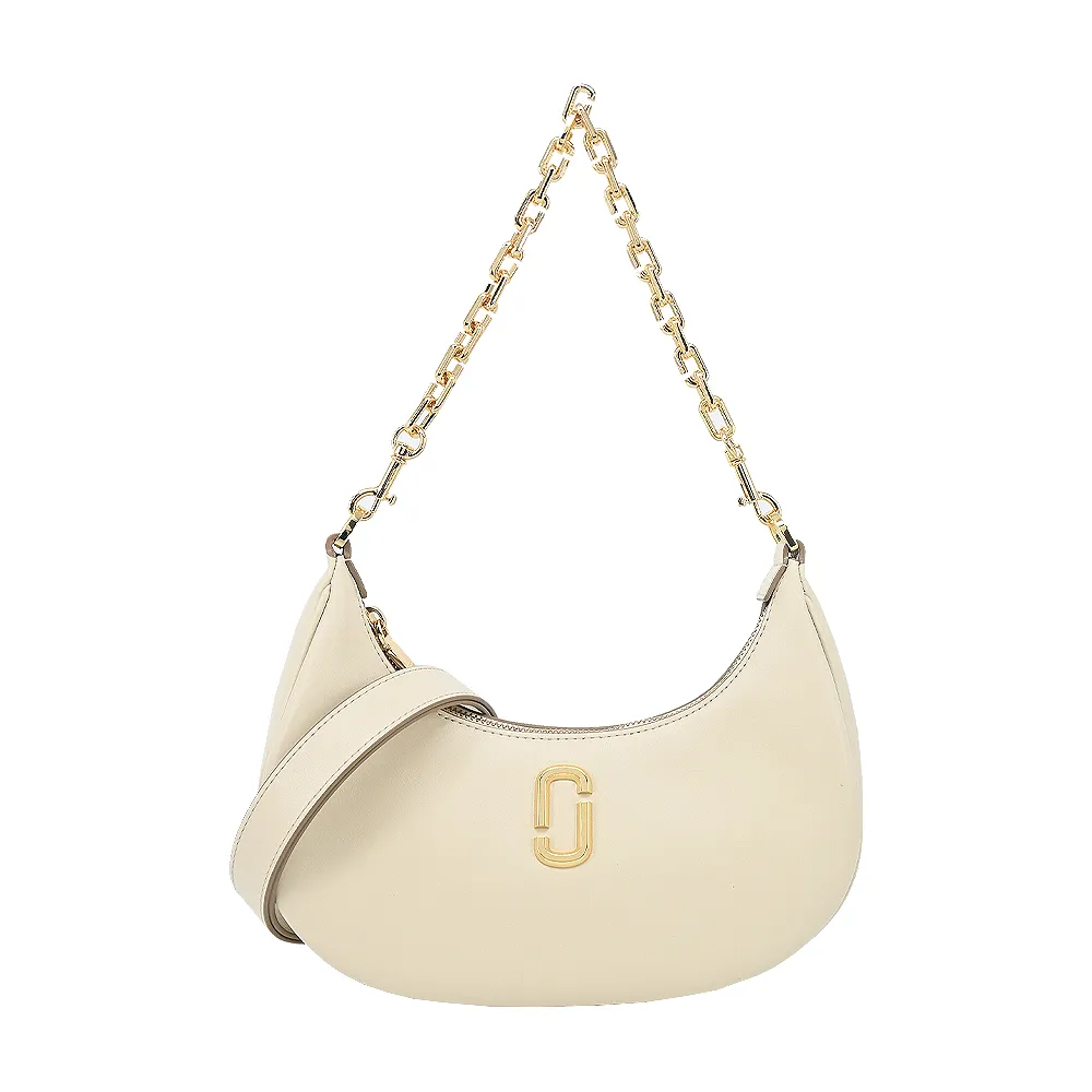 MARC JACOBS THE CURVE皮革鏈帶手提/肩背包-黑 歷史價格詳細信息