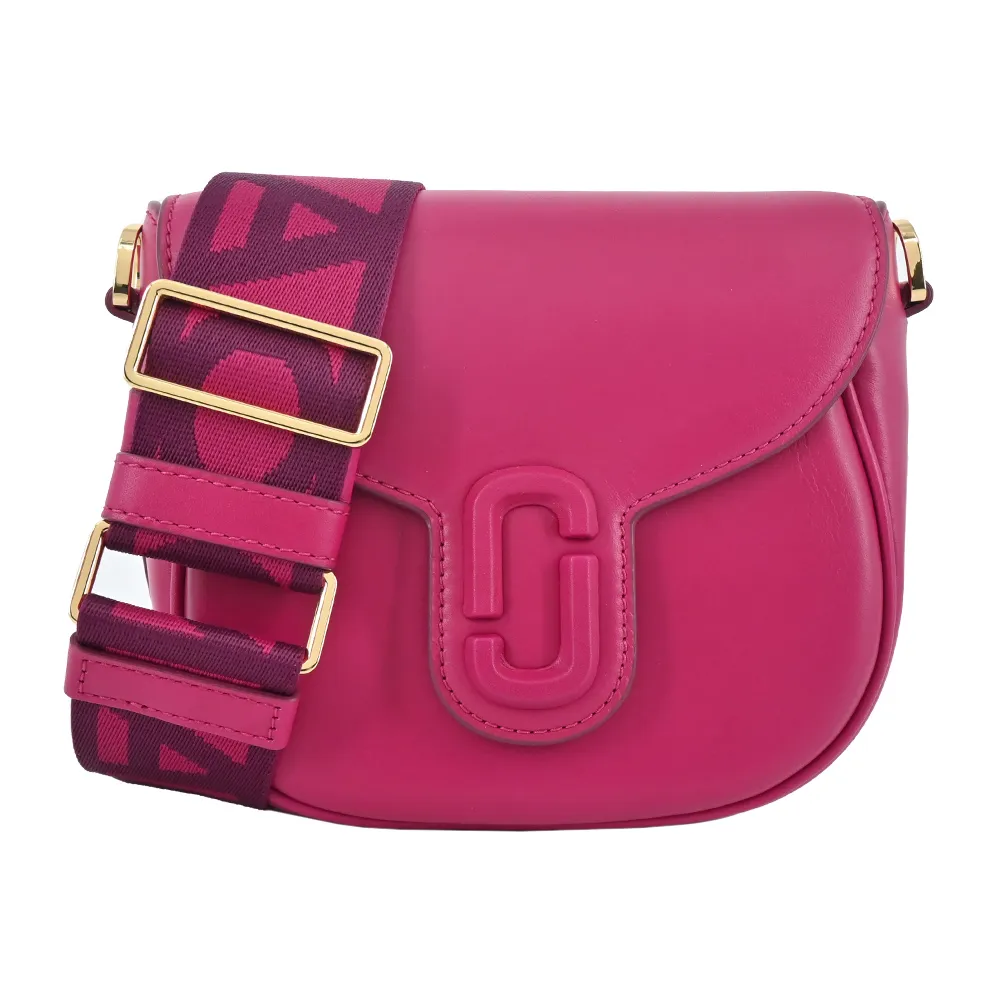 MARC JACOBS THE J MARC SADDLE 牛皮磁扣翻蓋斜背馬鞍包-小/黑 歷史價格詳細信息