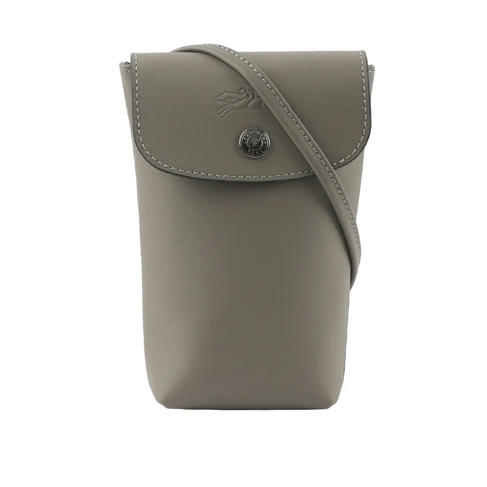 LONGCHAMP Le Pliage Xtra 小牛皮斜背手機包(斑鳩灰) 34178 987 P55 歷史價格詳細信息