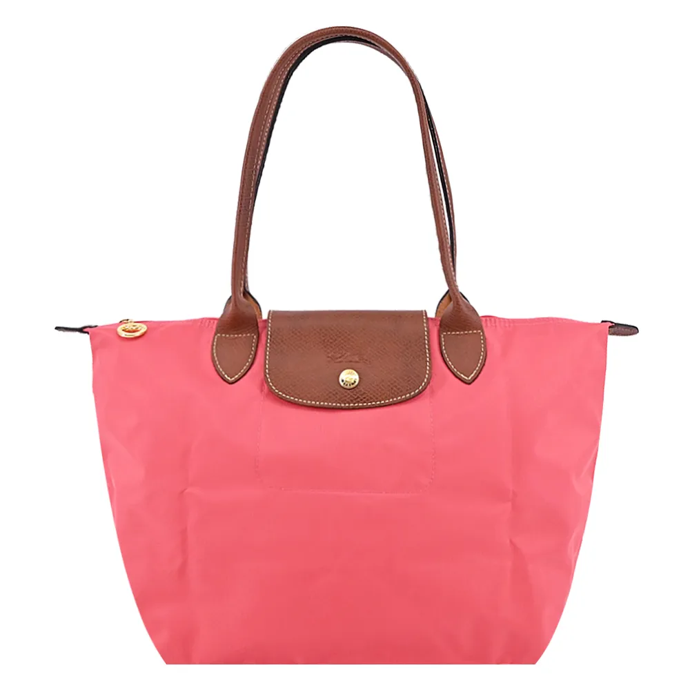 LONGCHAMP 折疊中型長把肩背包(桃紅)【美麗購】 歷史價格詳細信息