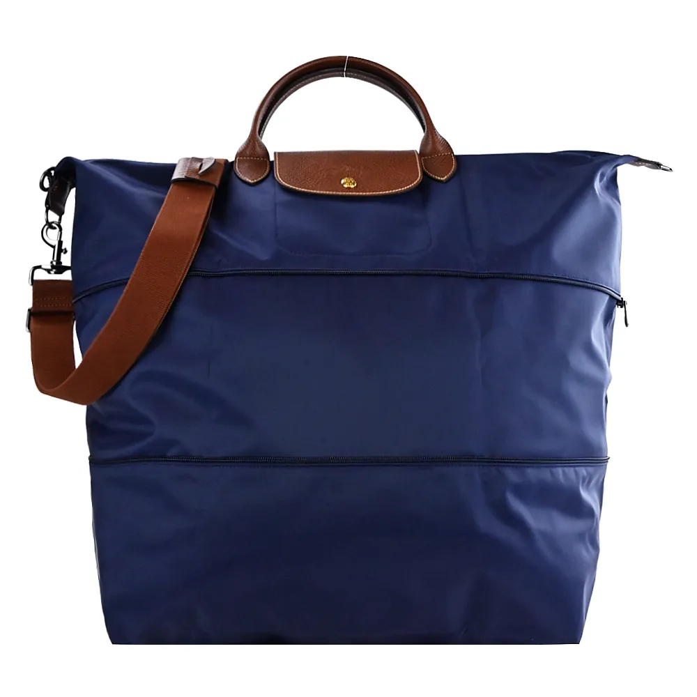 LONGCHAMP LE PLIAGE系列再生尼龍延展兩用旅行袋(烏檀) 歷史價格詳細信息