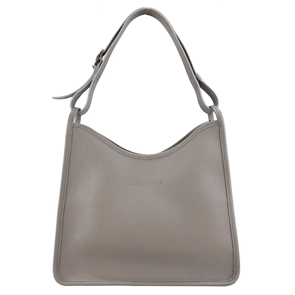 LONGCHAMP LE FOULONNÉ系列牛皮單肩包(卡其綠) 歷史價格詳細信息