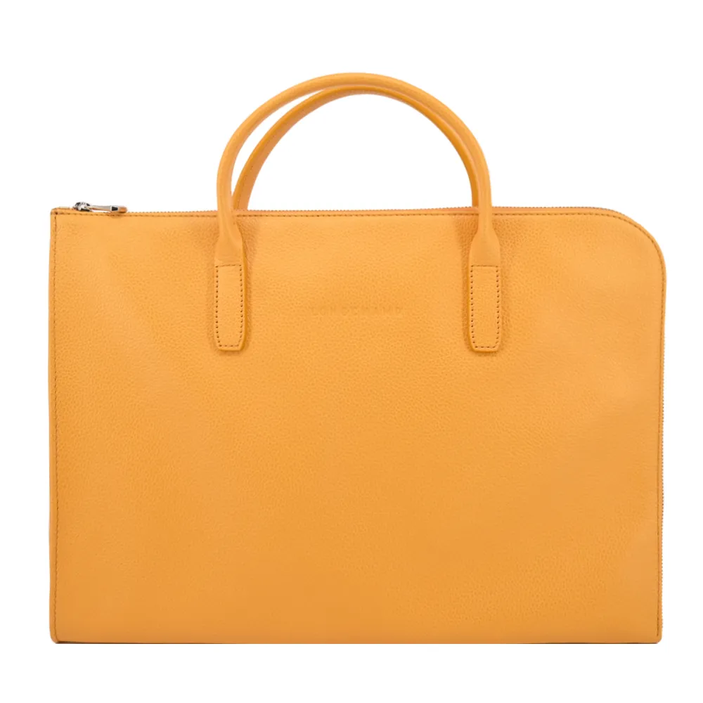 LONGCHAMP LE FOULONNÉ系列氈製羊毛寬背帶翻蓋斜背包(中/黑) 歷史價格詳細信息