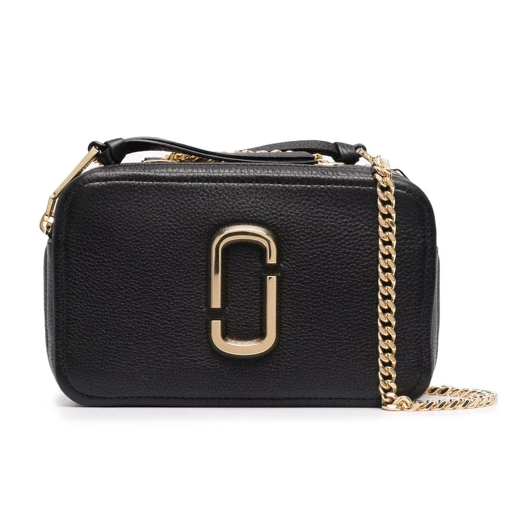 MARC JACOBS THE GLAM SHOT 17 牛皮鏈帶相機包-黑 歷史價格詳細信息