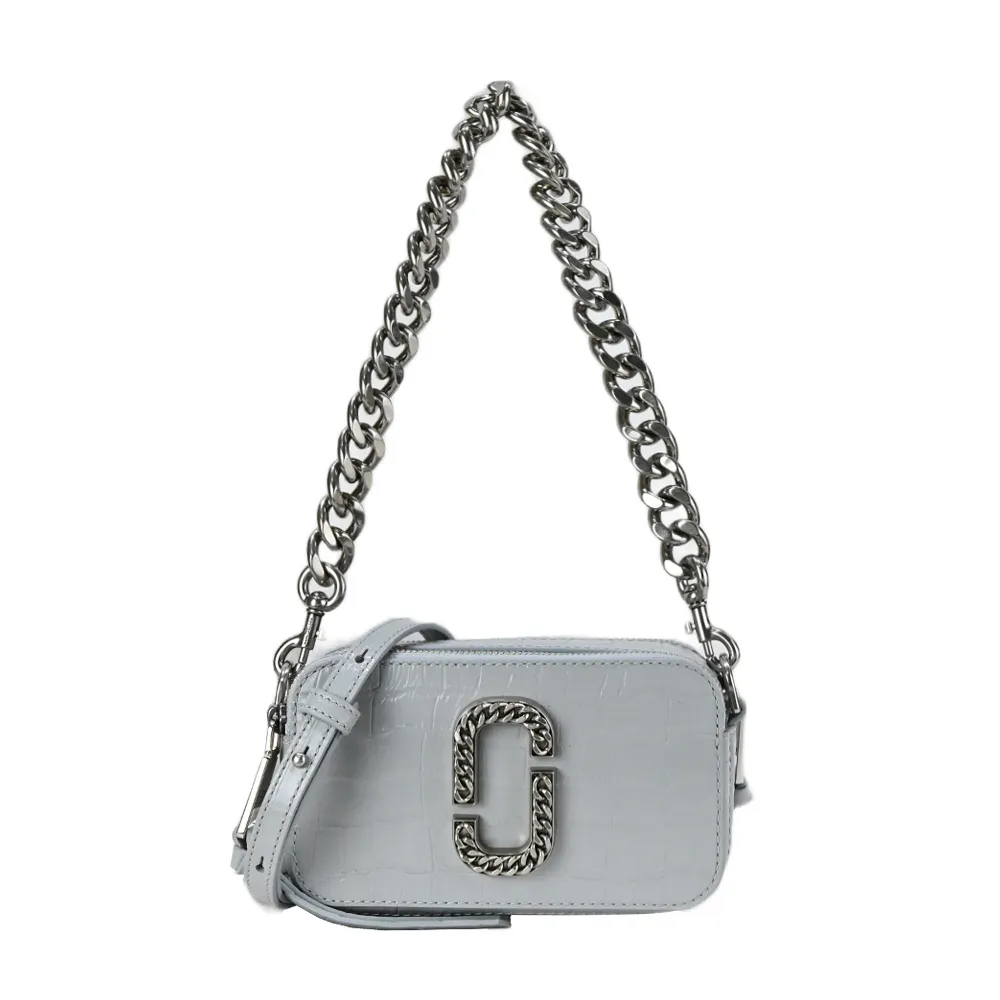 MARC JACOBS MJ SNAPSHOT DTM 防刮雙層斜背/相機包-銀白 歷史價格詳細信息