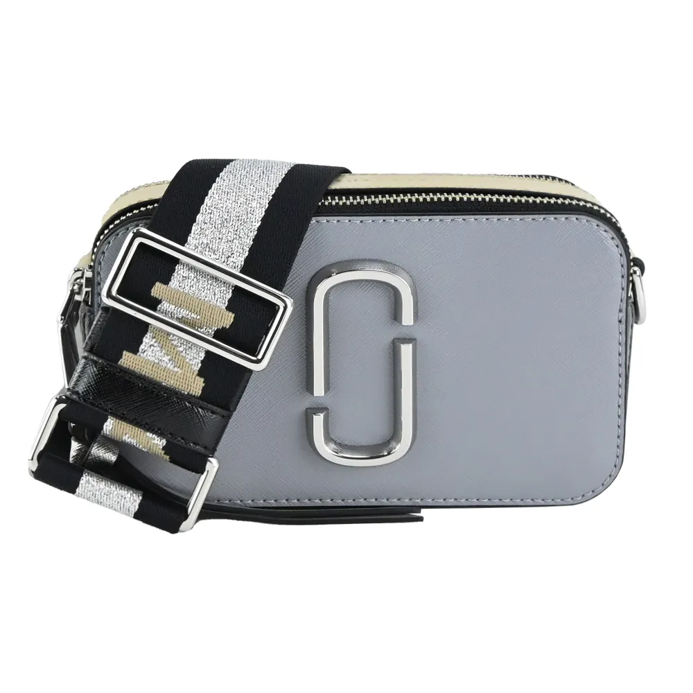 MARC JACOBS MJ SNAPSHOT 防刮撞色雙層斜背/相機包-黃/褐 歷史價格詳細信息