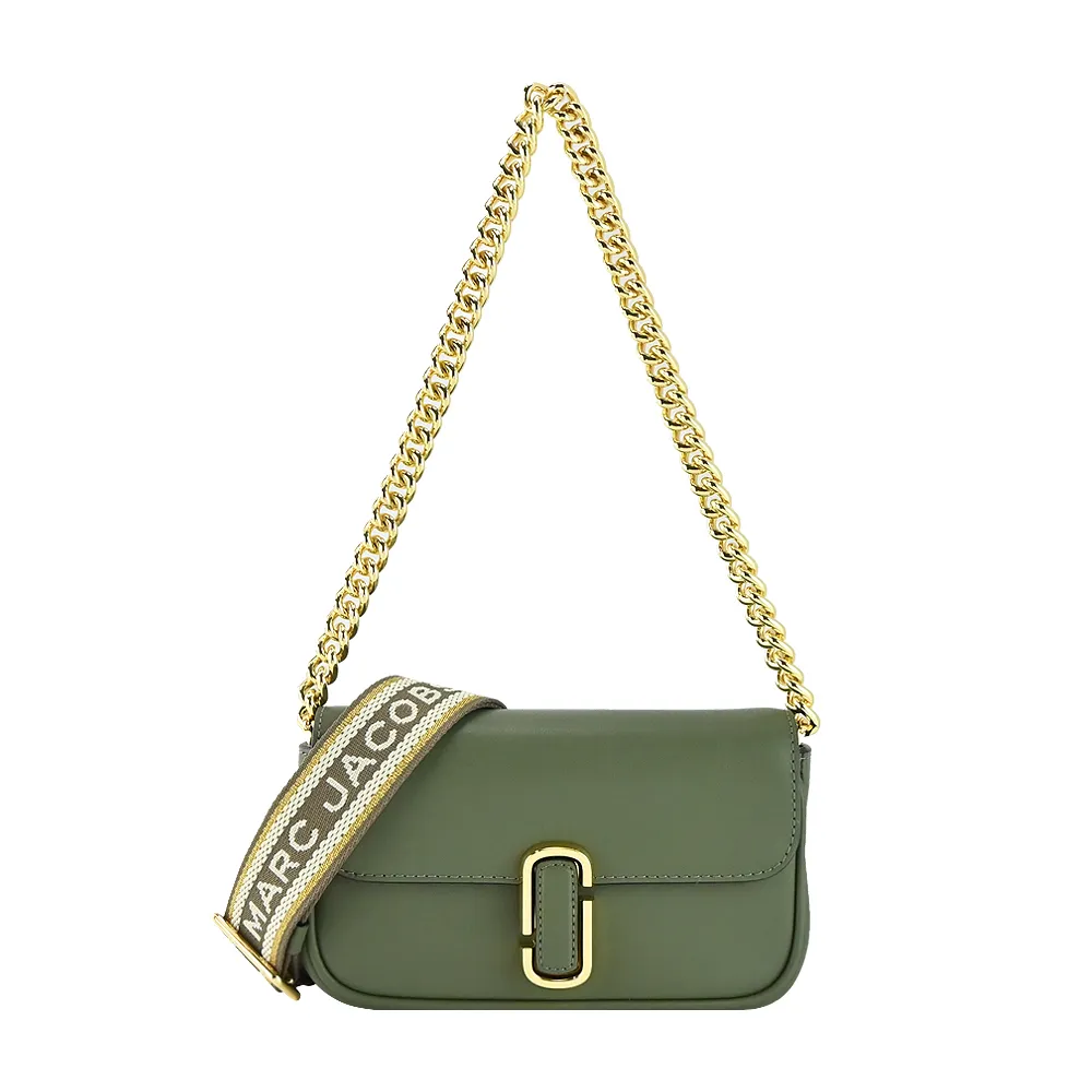 MARC JACOBS MJ THE J MARC MINI寬背帶翻蓋兩用包-迷你/黑 歷史價格詳細信息