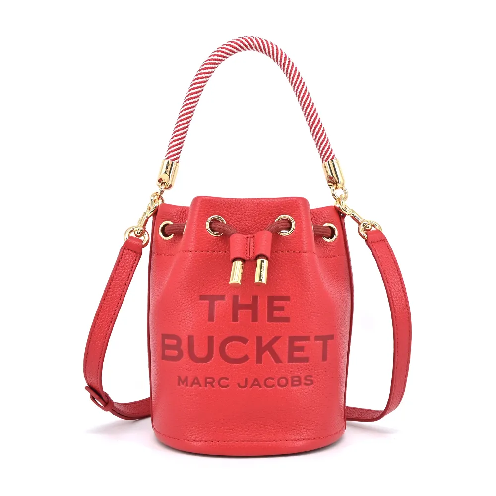 MARC JACOBS THE LEATHER牛皮束口兩用水桶包-白 歷史價格詳細信息