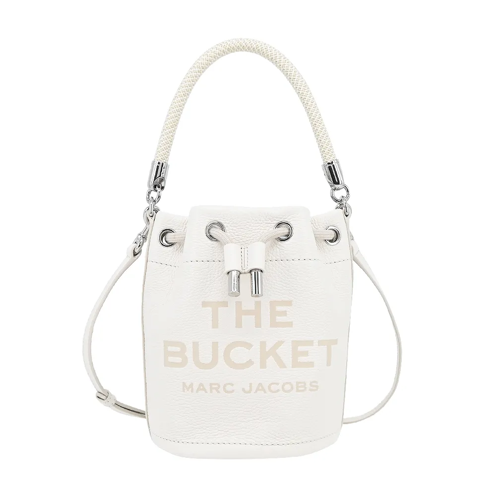 MARC JACOBS THE LEATHER牛皮束口兩用水桶包-白 歷史價格詳細信息