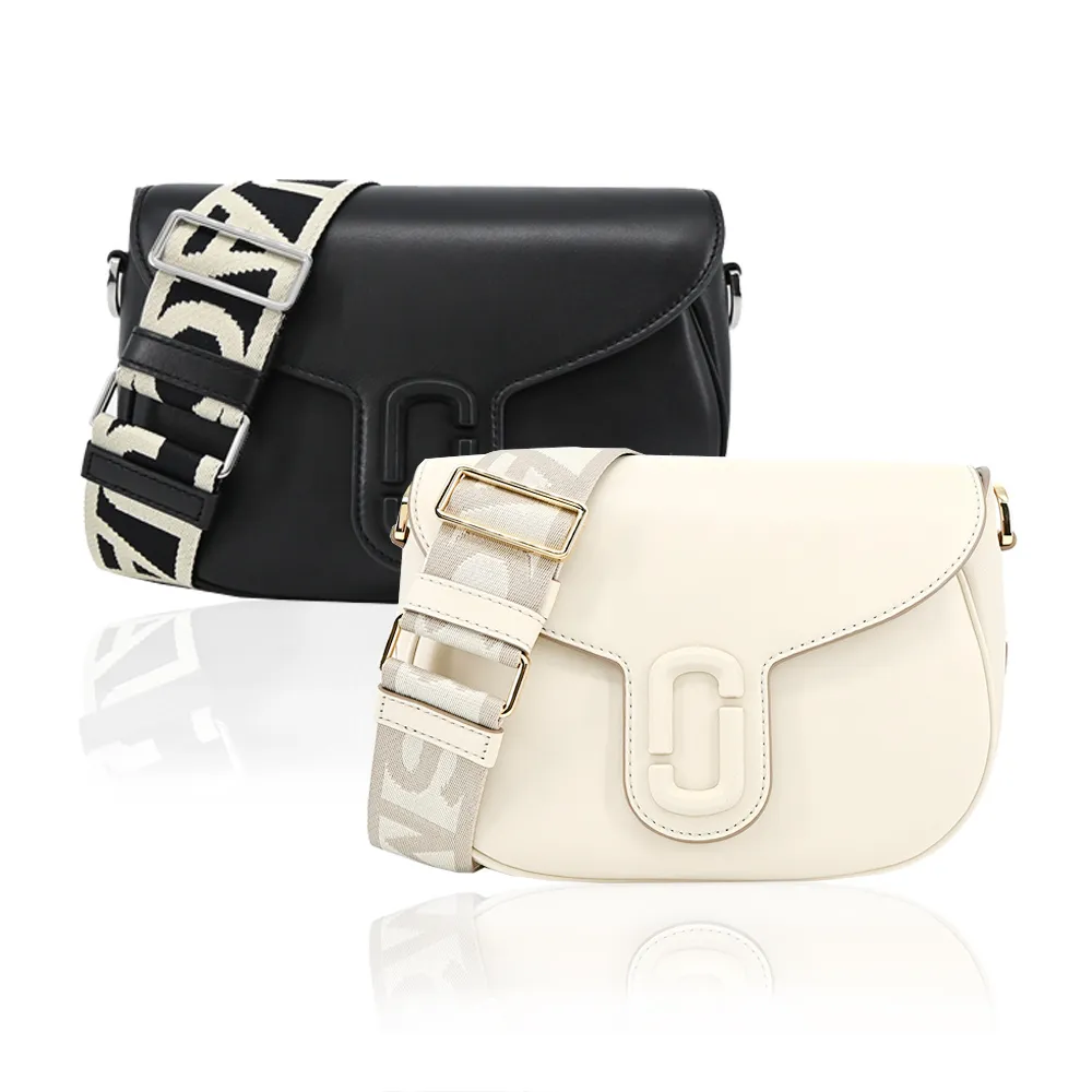 MARC JACOBS THE J MARC SADDLE 牛皮磁扣翻蓋斜背馬鞍包-小/黑 歷史價格詳細信息