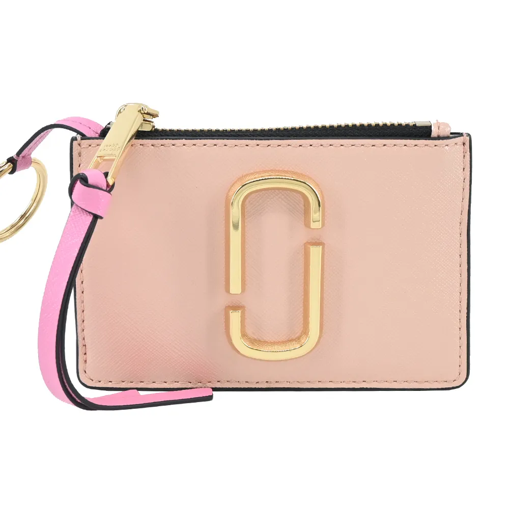 MARC JACOBS The Snapshot 防刮皮革暗釦二折撞色短夾(卡其色) 2F3SMP062S07 241 歷史價格詳細信息