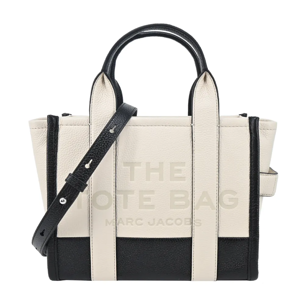 MARC JACOBS 雙色荔枝紋牛皮對開釦式短夾-黑/灰 歷史價格詳細信息