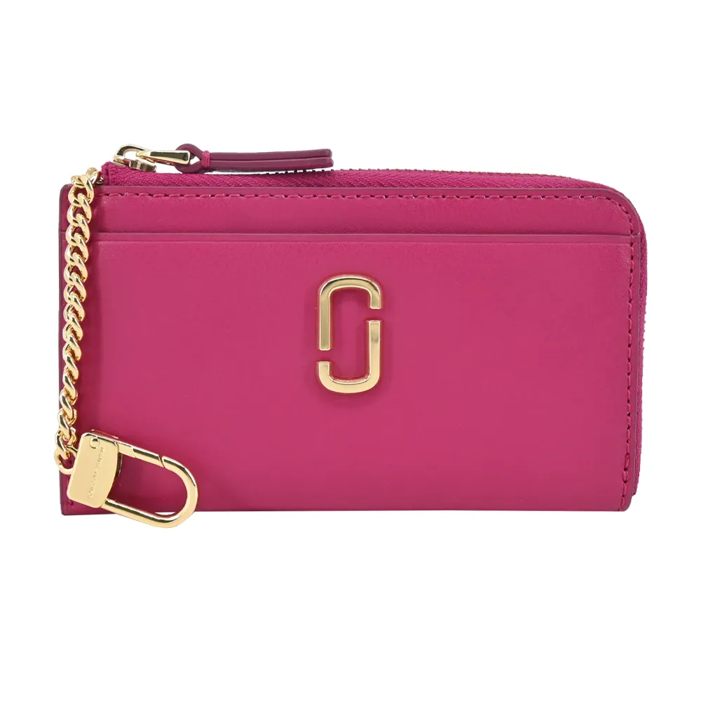 MARC JACOBS THE J MARC 牛皮拉鍊鑰匙圈卡片零錢包-白 歷史價格詳細信息