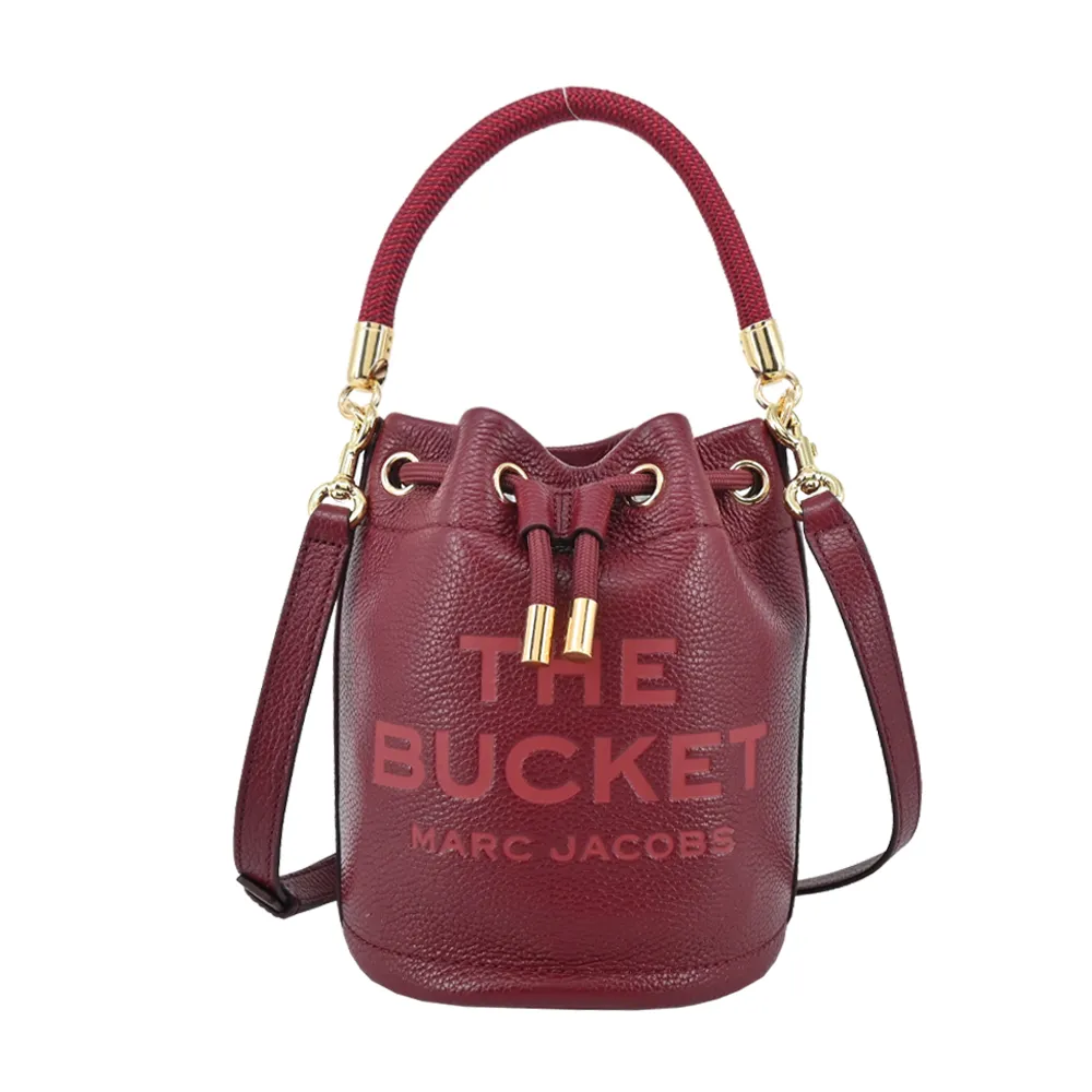 MARC JACOBS THE LEATHER牛皮束口兩用水桶包-白 歷史價格詳細信息