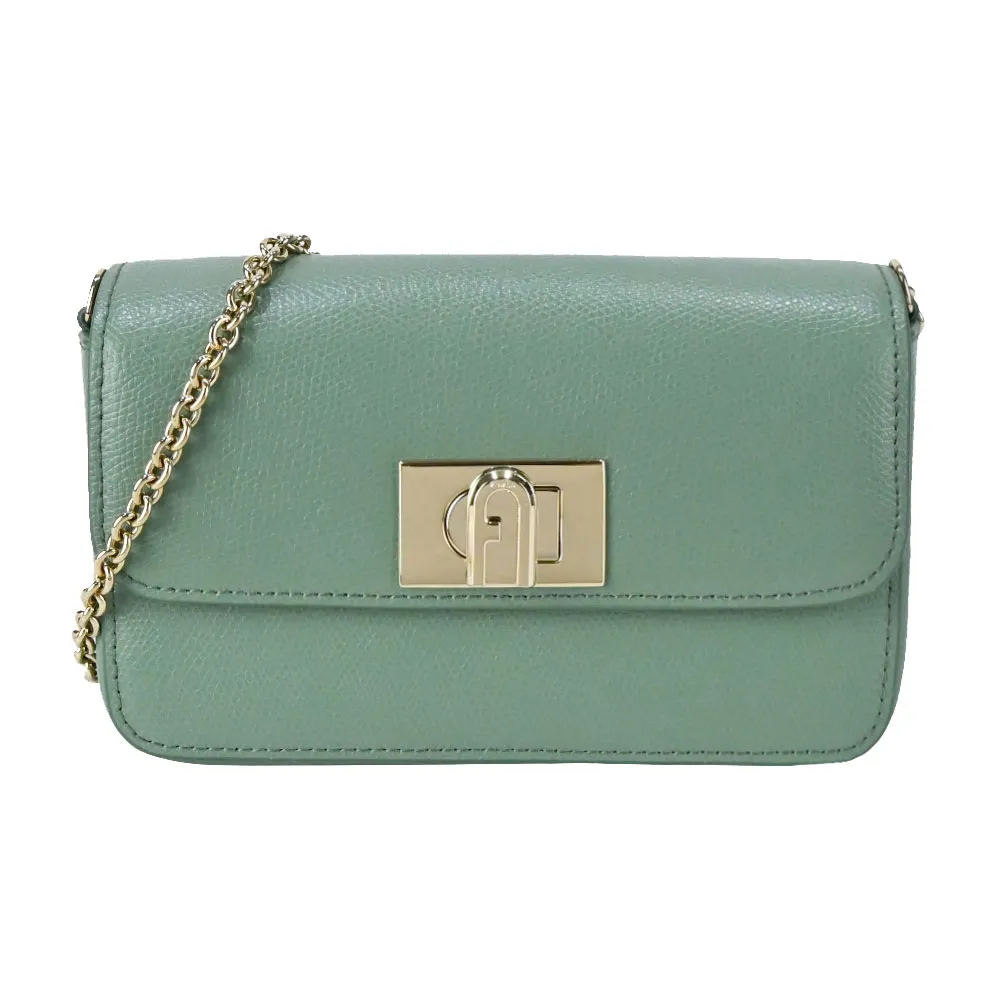 FURLA 1927 拱門轉釦迷你翻蓋鏈帶二用包(白蘭地酒色) BAFKACO ARE000 03B00 歷史價格詳細信息