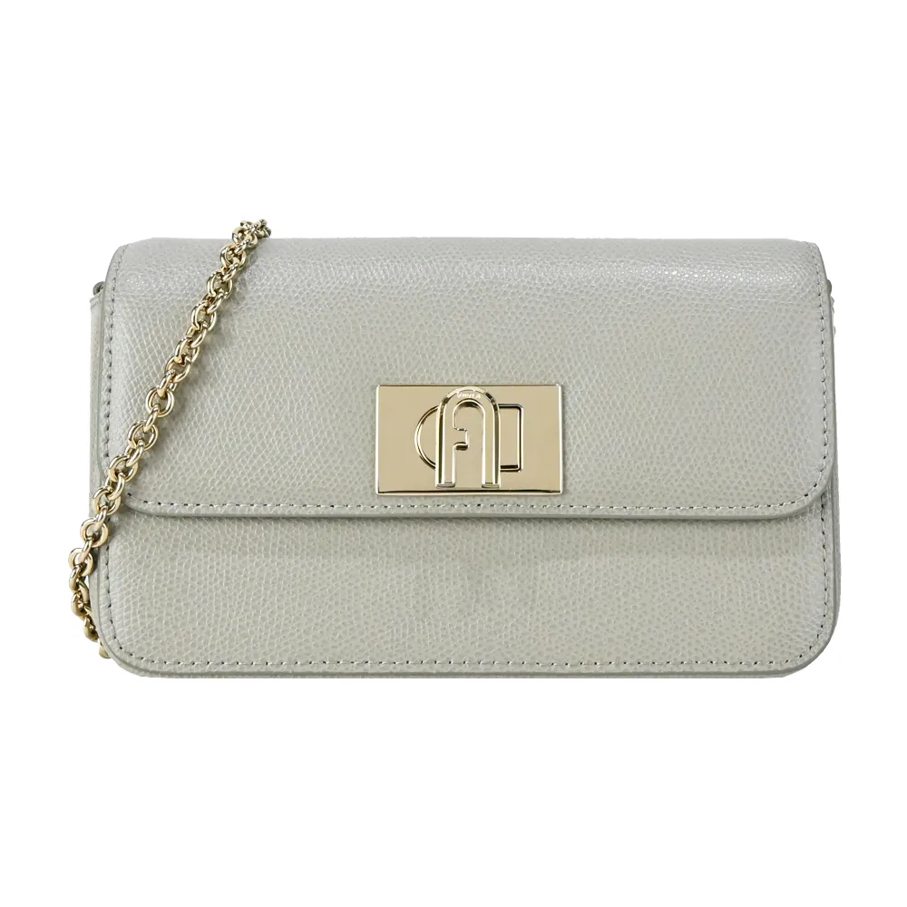 FURLA 1927 拱門轉釦迷你翻蓋鏈帶二用包(白蘭地酒色) BAFKACO ARE000 03B00 歷史價格詳細信息