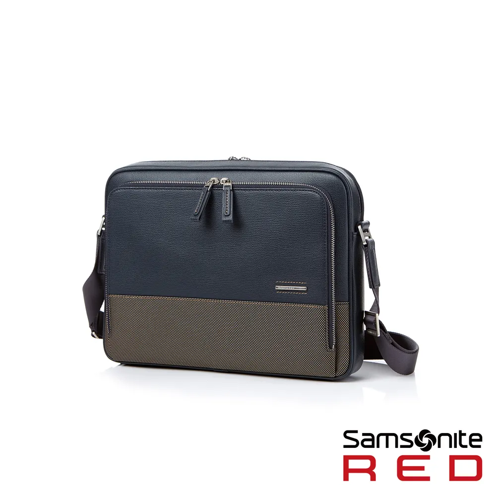Samsonite RED DAWONE 商務皮革筆電公事包15.6吋(黑/海軍藍) 歷史價格詳細信息