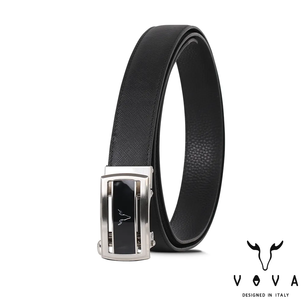 【VOVA 沃汎】台灣總代理 時尚紳士鏡面造型自動扣皮帶-鎗色/VA008-003-GU 歷史價格詳細信息