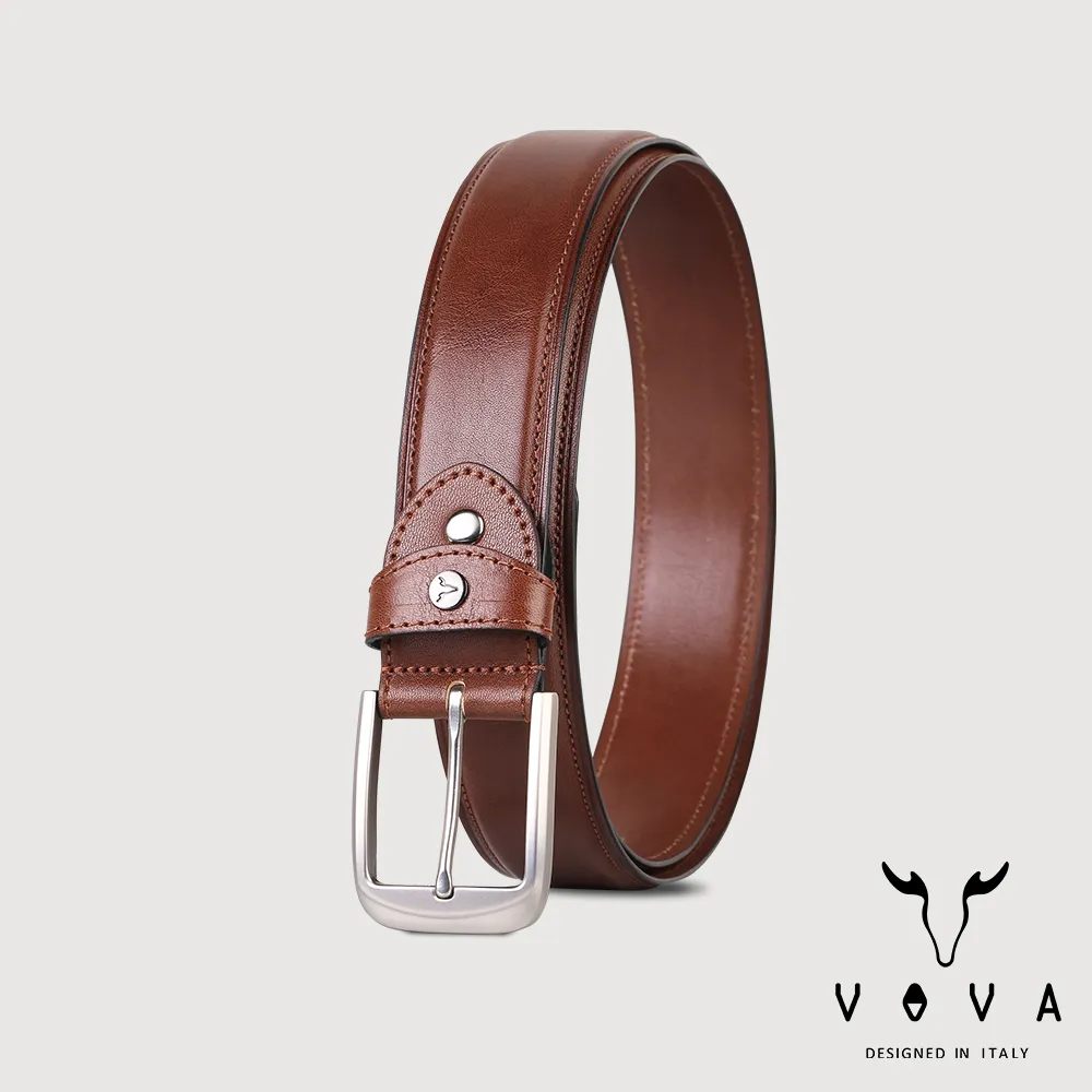 【VOVA 沃汎】台灣總代理 品味紳士復古休閒皮帶-咖啡色/VA007-001-BR 歷史價格詳細信息