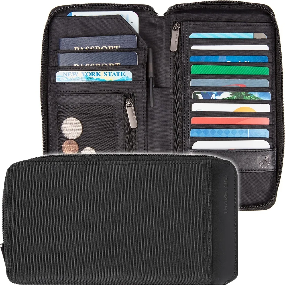 TRAVELON 網拼防護鈔票RFID證件夾(黑) 歷史價格詳細信息