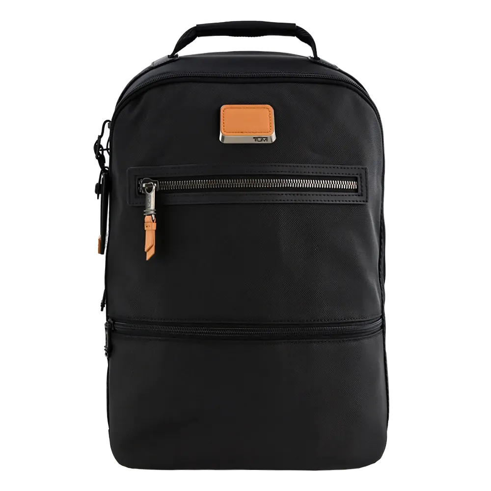 TUMI ALPHA BRAVO系列尼龍前口袋後背包(黑) 歷史價格詳細信息