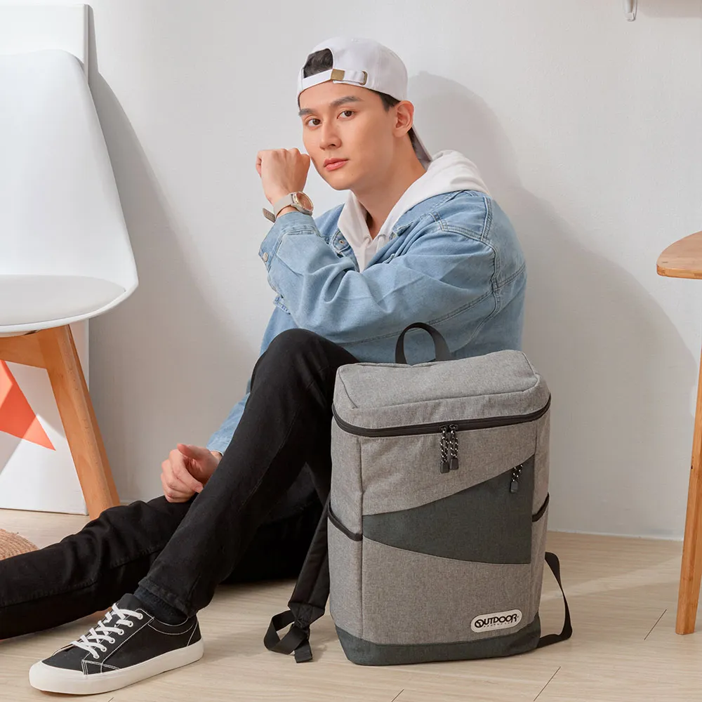 【OUTDOOR】風格前線-15.6吋筆電後背包 多功能隔層透氣背墊 後背包 包包 男 女 灰色 OD111121GY 歷史價格詳細信息
