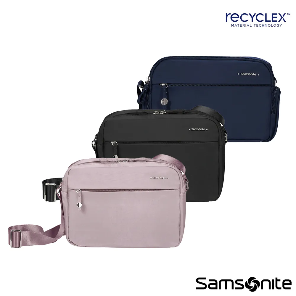 Samsonite新秀麗 Move 4.0 再生材質經典時尚女性雙口袋記者包/斜背包(多色可選) 歷史價格詳細信息