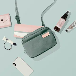 ELECOM 帆布多功能側背包OF03(迷霧限定色)-玫瑰灰 歷史價格詳細信息